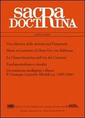 Sacra doctrina (2003). Vol. 48