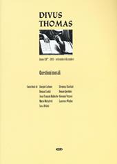 Divus Thomas (2015). Vol. 3: Questioni morali