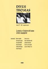 Divus Thomas (2018). Vol. 2: musica e il mistero del suono. Letture analogiche (maggio-agosto), La.