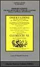 Osservazioni per ben regolare il coro dei cantori della Cappella pontificia (rist. anast. Roma, 1711) - Andrea Adami - Libro LIM 1988, Musurgiana | Libraccio.it