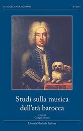 Studi sulla musica dell'età barocca
