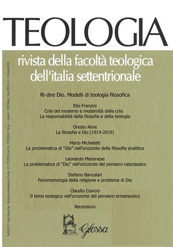 Teologia (2020). Vol. 2  - Libro Glossa 2020 | Libraccio.it