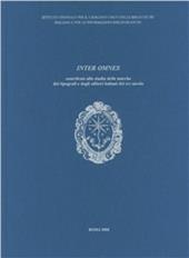 Inter omnes. Contributo da Edit 16 allo studio delle marche dei tipografi e degli editori in Italia nel XVI secolo