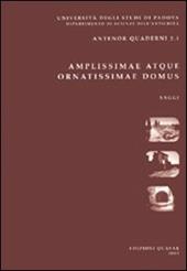 Amplissimae atque ornatissimae domus (Aug., Civ., II, 20, 26). L'edilizia residenziale nelle città della Tunisia romana