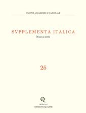 Supplementa italica. Vol. 25