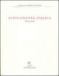 Supplementa italica. Vol. 24  - Libro Quasar 2009, Supplementa Italica | Libraccio.it