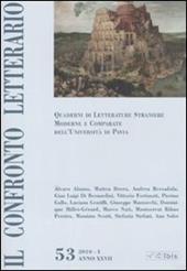 Il confronto letterario. Quaderni di letterature straniere moderne e comparate dell'università di Pavia. Vol. 53