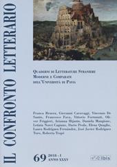 Il confronto letterario. Quaderni del Dipartimento di lingue e letterature straniere moderne dell'Università di Pavia. Vol. 69