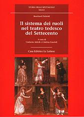 Il sistema dei ruoli nel teatro tedesco del Settecento