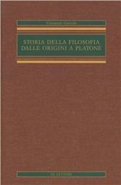 Storia della filosofia dalle origini a Platone