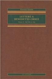 Lettere a Benedetto Croce. Vol. 2: Dal 1901 al 1906