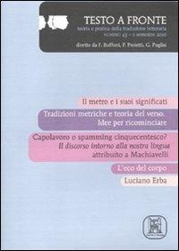 Testo a fronte. Vol. 43  - Libro Marcos y Marcos 2011, Testo a fronte | Libraccio.it