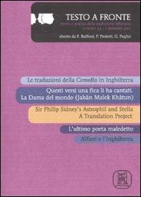 Testo a fronte. Vol. 44  - Libro Marcos y Marcos 2011, Testo a fronte | Libraccio.it