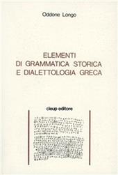 Elementi di grammatica storica e dialettologia greca