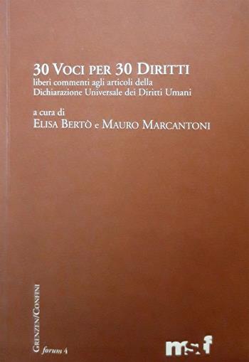 30 voci per 30 diritti  - Libro Fondaz. Museo Storico Trentino 2020 | Libraccio.it