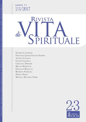 Rivista di vita spirituale (2017). Vol. 2-3  - Libro OCD 2017, Rivista di vita spirituale | Libraccio.it