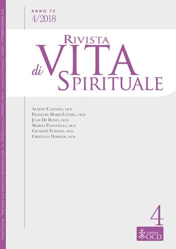 Rivista di vita spirituale (2018). Vol. 4  - Libro OCD 2018, Rivista di vita spirituale | Libraccio.it