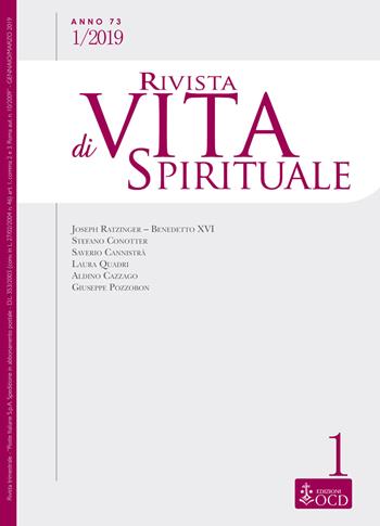 Rivista di vita spirituale (2019). Vol. 1  - Libro OCD 2019, Rivista di vita spirituale | Libraccio.it