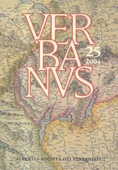 Verbanus. Rivista per la cultura, l'arte, la storia del lago. Vol. 25