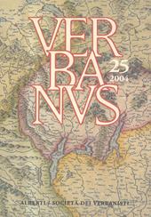 Verbanus. Rivista per la cultura, l'arte, la storia del lago. Vol. 25