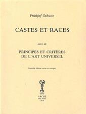 Castes et races. Principes et critères de l'art universel