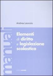 Elementi di diritto e legislazione scolastica