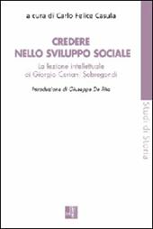 Credere nello sviluppo sociale. La lezione intellettuale di Giorgio Ceriani Sebregondi