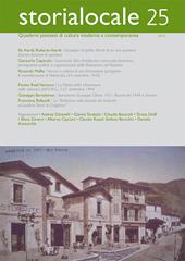 Storia locale. Quaderni pistoiesi di cultura moderna e contemporanea. Vol. 25