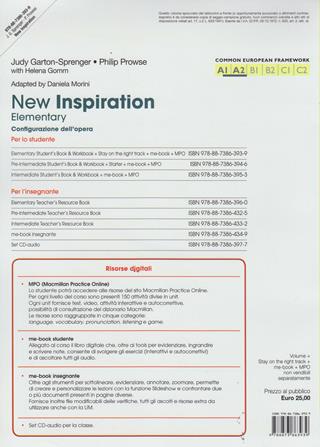 New inspiration. Elementary. Student's book-Workbook-Stay on the right track. ! Con CD Audio. Con CD-ROM. Con espansione online - P. Prowse, Judy Garton Sprenger - Libro Macmillan Elt 2012 | Libraccio.it