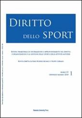Diritto dello sport (2010). Vol. 1