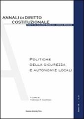 Politiche della sicurezza e autonomie locali