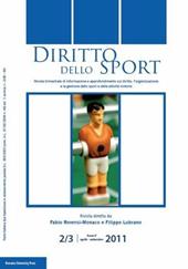 Diritto dello sport (2011) vol. 2-3