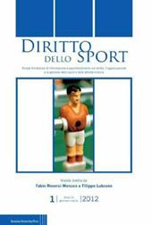 Diritto dello sport (2012). Vol. 1