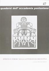 Spirito e forme nella letteratura bizantina