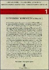 Sintesi delle Dissertazioni (1990-1992) del Dipartimento di progettazione architettonica e urbana, Università di Roma «La Sapienza»