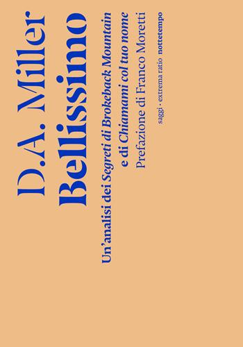 Bellissimo. Un'analisi dei «Segreti di Brokeback Mountain» e di «Chiamami col tuo nome» - D. A. Miller - Libro Nottetempo 2022, Saggi. Extrema ratio | Libraccio.it