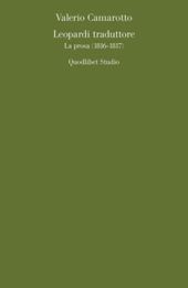 Leopardi traduttore. La prosa (1816-1817)