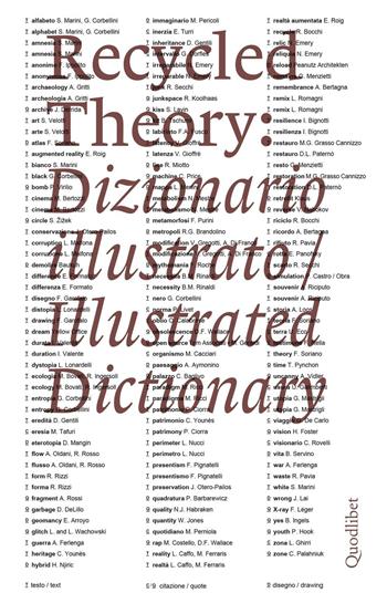 Recycled theory: dizionario illustrato-illustrated dictionary. Ediz. italiana e inglese  - Libro Quodlibet 2016, Quodlibet Studio. Città e paesaggio. Fuori formato | Libraccio.it