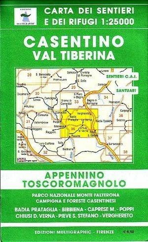 Casentino, Val Tiberina 1:25.000  - Libro Edizioni Multigraphic 2007 | Libraccio.it
