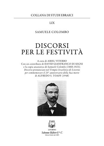 Discorsi per le festività - Samuele Colombo - Libro Belforte Salomone 2025, Collana di studi ebraici | Libraccio.it