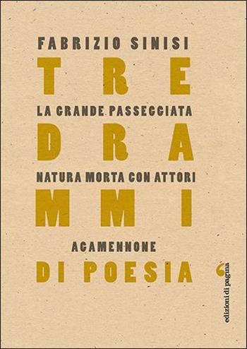 Tre drammi di poesia: La grande passeggiata-Natura morta con attori-Agamennone - Fabrizio Sinisi - Libro Edizioni di Pagina 2017, Visioni teatrali | Libraccio.it