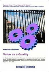 Value as a quality