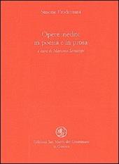 Opere inedite in poesia e in prosa