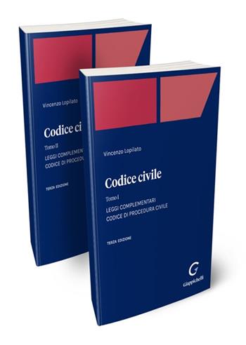 Codice civile 2023. Leggi complementari-Codice di procedura civile - Vincenzo Lopilato - Libro Giappichelli 2023 | Libraccio.it