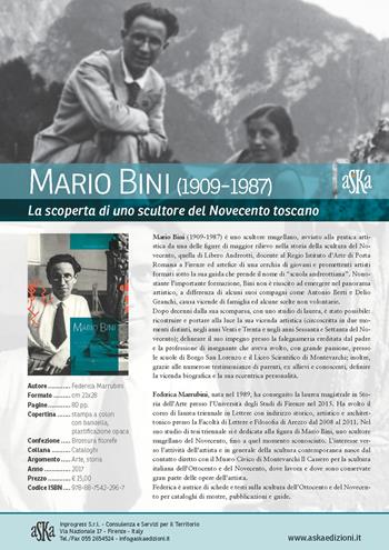 Mario Bini (1909-1987). La scoperta di uno scultore del Novecento - Federica Marrubini - Libro Aska Edizioni 2017, Cataloghi | Libraccio.it