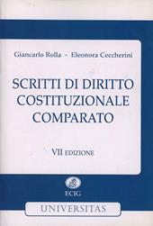Scritti di diritto costituzionale comparato