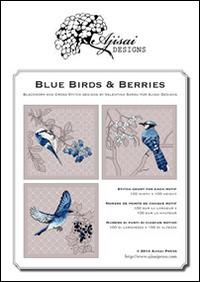 Blue birds & Berries. Cross stitch and blackwork designs - Valentina Sardu - Libro Marcovalerio 2014, Ajisai Blackwork | Libraccio.it