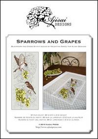 Sparrows and grapes. Cross stitch and blackwork design - Valentina Sardu - Libro Marcovalerio 2015 | Libraccio.it