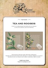 Tea plants. Tea and rooibos. Cross stitch and blackwork designs