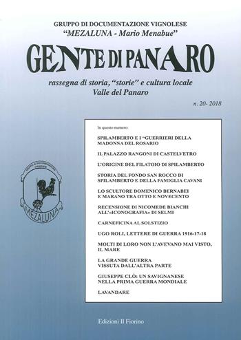 Gente di Panaro. Rassegna di storia, «storie» e cultura locale Valle del Panaro. Vol. 20  - Libro Il Fiorino 2018 | Libraccio.it